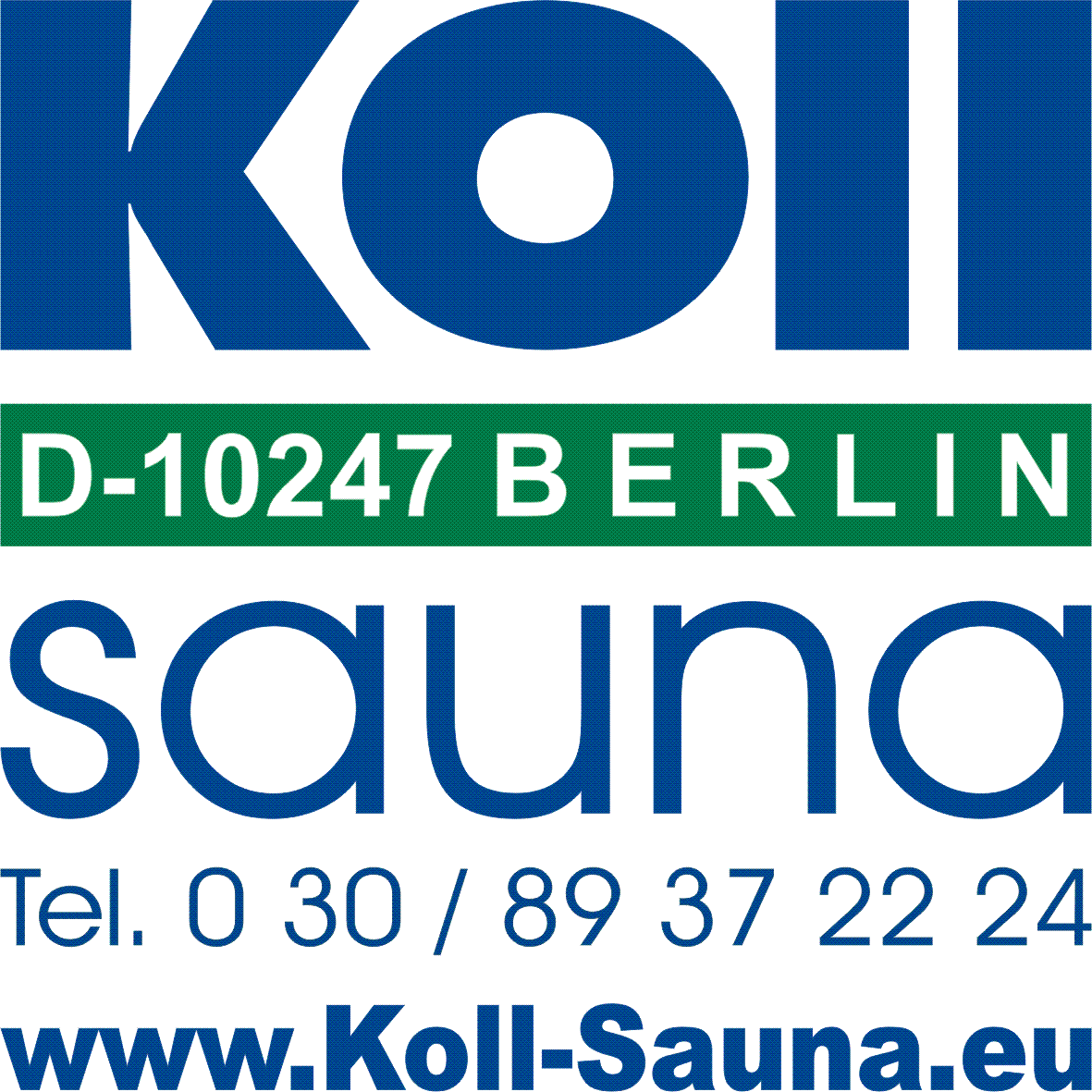 Koll Sauna Logo Berlin Delbrück München +++ Koll Saunabau der Saunahersteller
